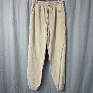 Vtg Crazy Shirts Hawaii Kona Coffee Dyed Twill Pants Mens L Beige Joggers Lounge